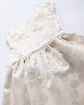 Błyskotliwa sukienka z białym paskiem 62 - 152 Tacjana 4 złoto plus beż