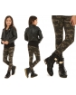 Dziewczęce legginsy w stylu militarnym 116-158 WZ05