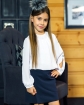 Spódniczka szkolna dla dziewczynki granat skirt for a girl school shop