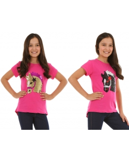 Koszulka z cekinami dla dziewczynki 128-152 KRP140 wybór kolorów