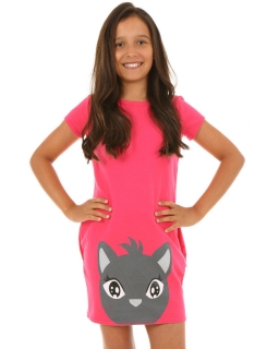 Sukienka dla dziewczynki, z kotem, Dress for girl, sporty, sklep