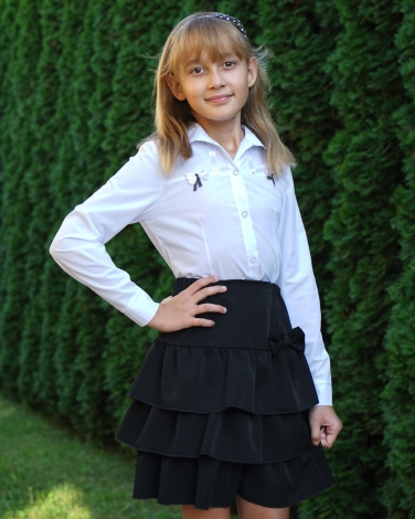 Czarna spódniczka dla dziewczynki niska cena spódniczki do szkoły