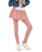 Bawełniane legginsy połączone ze spódniczką mini dla dziewczynki zbliżenie