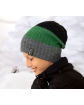 Zimowa czapka w pasy dla chłopca