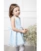 Okazjonalna sukienka dla przedszkolaka 86-122 Malwinka niebieska 2