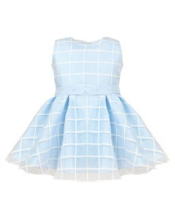 Okazjonalna sukienka dla przedszkolaka 86-122 Malwinka niebieska 3