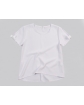 Asymetryczna bluzka z krótkim rękawkiem 122-158 Basia biała