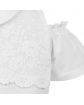Dziewczęca bluzka z formie hiszpanki 116-152 Rosa biała 2