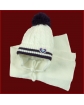 Zimowy komplet czapka z nausznikami i szalik 42 - 46 Alina