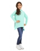Bluza dziewczęca typu oversize 128-158 KR56 mięta