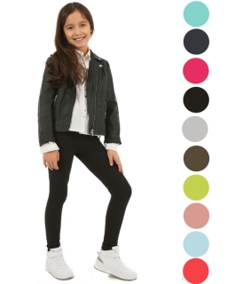 Gładkie legginsy bawełniane 116 - 158 KRP05 Wybór kolorów