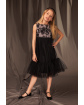 Stylowa sukienka dla dziewczynki 128-158 2/J/19 czarna