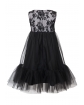 Stylowa sukienka dla dziewczynki 128-158 2/J/19 czarna