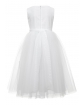 Tiulowa sukienka midi dla dziewczynki 128-158 8A/SM/20 biała 3