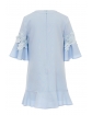 Sukienka z rozkloszowanymi rękawkami 134-170 18C/SM/20 niebieska
