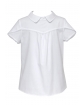 Szkolna bluzka z krótkim rękawkiem 116-152 132/S/20 biała