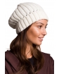 Jesienno-zimowa czapka dla mamy BK058 ecru