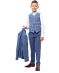 Trzyczęściowy garnitur dla chłopca 122-152 Luis niebieski