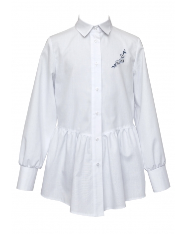 Modna biała koszula z haftem 134-152 1S-118 biały