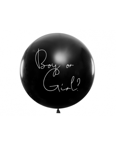 Balon Balon Gender Reveal - Chłopiec niebieskie konfetti BAL92