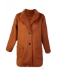 Jesienny płaszcz z alpaki dla dziewczynki 140-158 Carla brąz