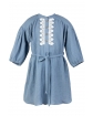Muślinowa sukienka dla dziewczynki 110-134 Harper niebieska