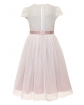 Różowa sukienka midi dla dziewczynki 140-164 1AW-12