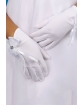 Białe rękawiczki komunijne z kokardką R07