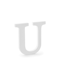  Drewniana litera "U" 21 x 20 cm DEK138
