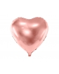 Balon foliowy SERCE różowe złoto 61cm, BAL156