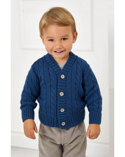 Dziecięcy sweterek zapinany na guziki 62-86 237 niebieski