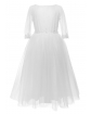 Biała sukienka do Pierwszej Komuni Św. 134-164 2SM-18A 