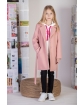 Płaszcz przejściowy dla dziewczynki na wiosnę na jesień różowy -1