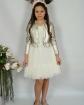 Sukienka dla dziewczynki z tiulu 134-164 Sara biała