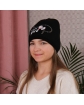 Przejściowa czapka dla dziewczynki AGB/5057 czarna