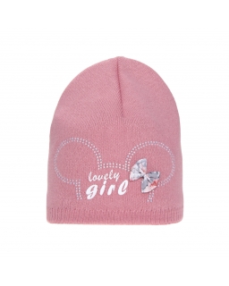 Przejściowa czapka dla dziewczynki AGB/5057 wrzosowa