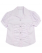 Galowa bluzka dziewczęca 122-158 Debora 2 biała