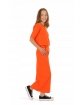 Długa sukienka MAXI 116-158 KRP440 pomarańczowy