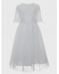 Sukienka Komunijna z koronką 140-164 3SM-12A biały