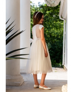 Piękna sukienka z koronkowymi plecami 140-164 3SM-08