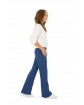 Spodnie dresowe, DZWONY 116-164 KRP436 niebieski