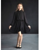 Elegancka sukienka długi rękaw 140-170 2W-07C czarna