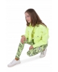 Kolorowe legginsy dla dziewczynek 116-164 KRP444 wzór 042 -2