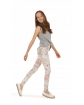 Kolorowe legginsy dla dziewczynek 116-164 KRP444 wzór 043 -2