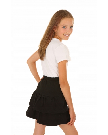 Bawełniana spódniczka dla dziewczynki 128-158 KRP337 czarna