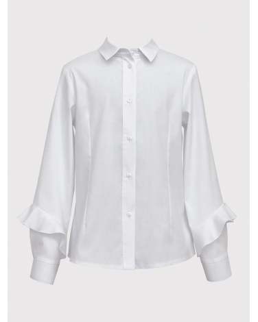 Klasyczna biała koszula z długimi rękawami 134-170 3S-103