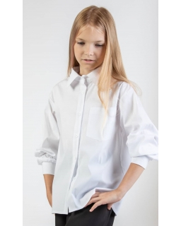 Klasyczna biała koszula długi rękaw 134-164 B-110