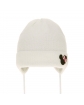 Jesienna czapka dla maluszka Miki AGB/5798 kremowy