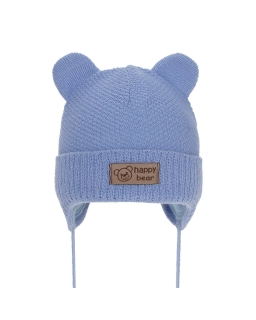 Urocza ciepła czapka dla maluszka AGB/5984 niebieski