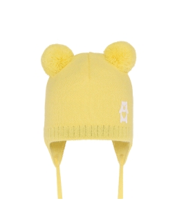 Jesienna czapka dla chłopca MIŚ AGB/6225 żółty